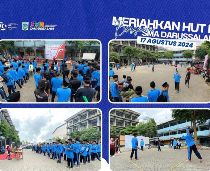 Semarak HUT ke-79 Republik Indonesia di SMA Darussalam Blokagung
